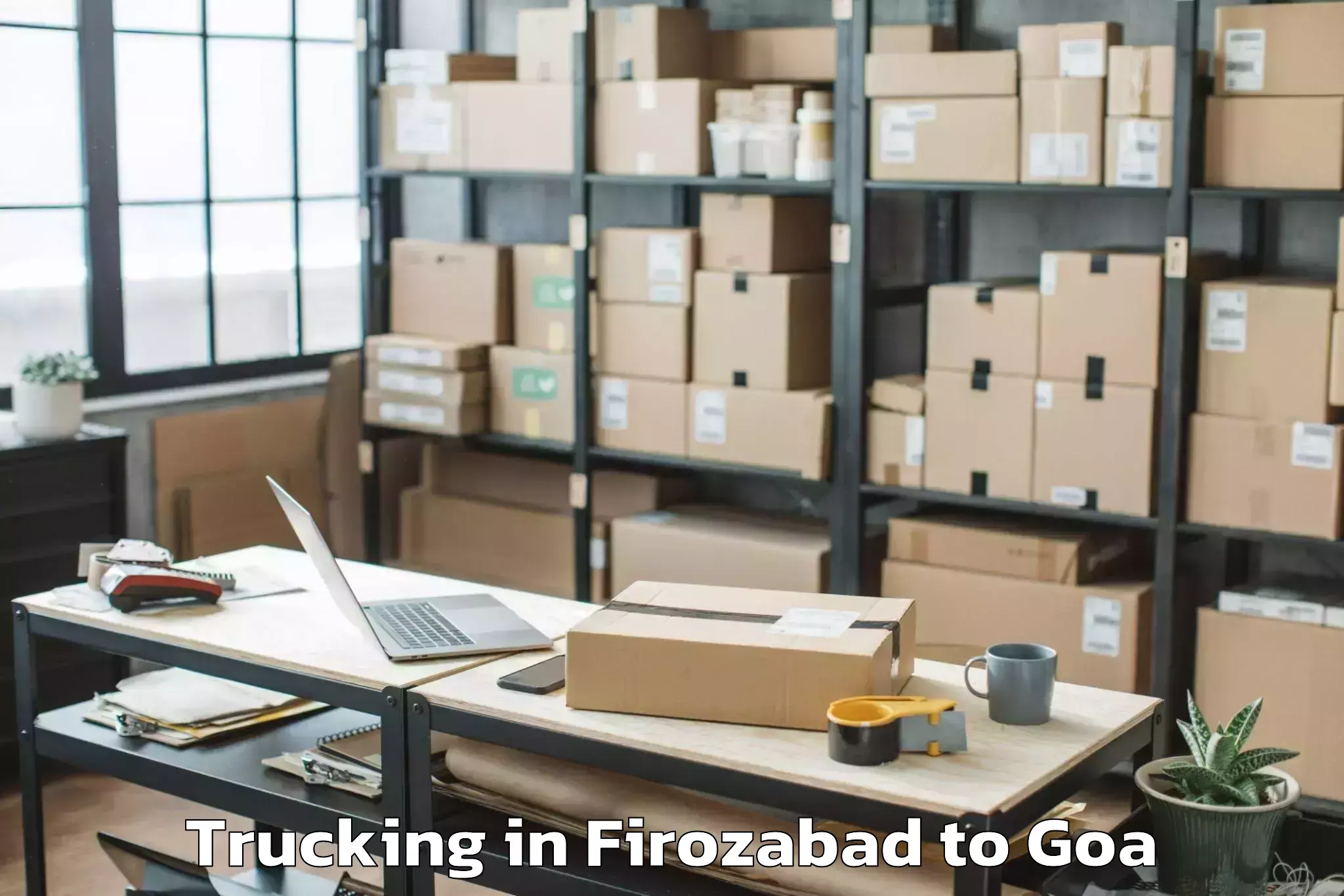 Expert Firozabad to Bandoda Trucking